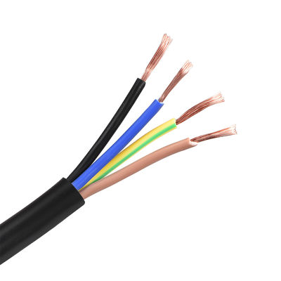PVC Flexível Cabo Real de Energia Cabos Elétricos 2 3 4 5 Núcleo 2,5 mm2 4 mm2 6 mm2