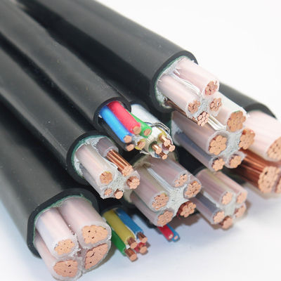 Cabo de alimentação subterrâneo NYY 5X6mm com isolamento de PVC de 0,6/1 KV e condutor de cobre