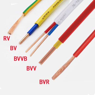 Condutor de cobre Cable de alimentação elétrica de PVC isolado Bv Bvr Rv 2,5 mm2